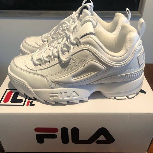 fila disruptor 2 bright white